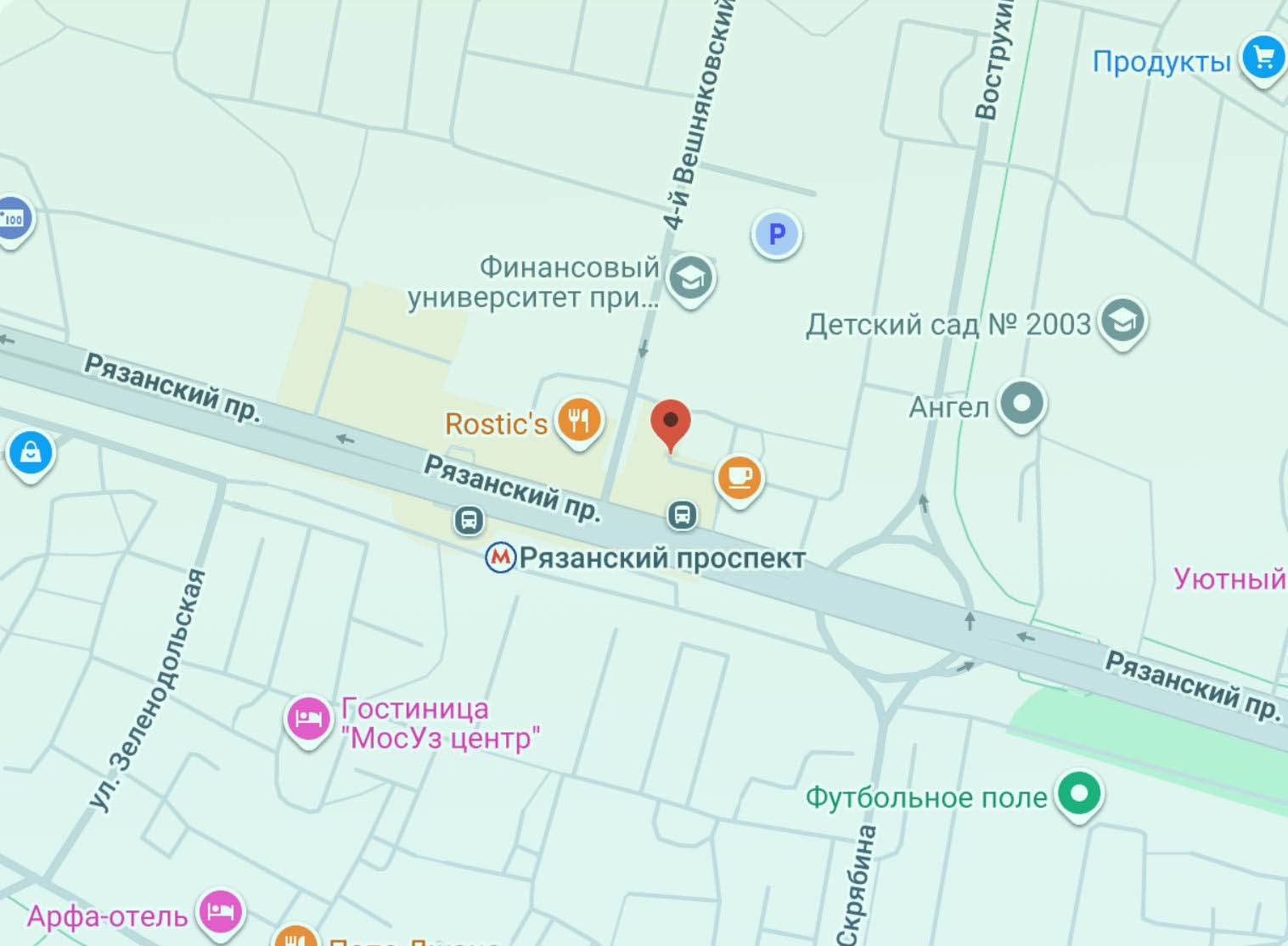 Карта проезда к офису