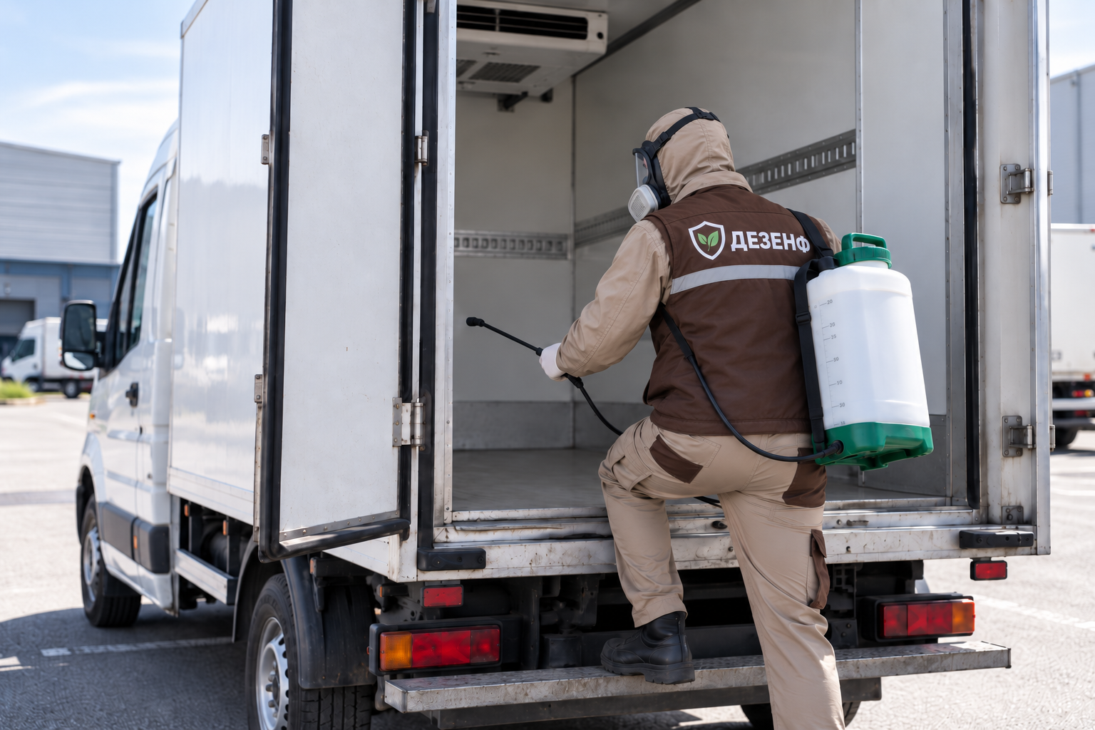 Дезинфекция транспорта для перевозки продуктов в Москве